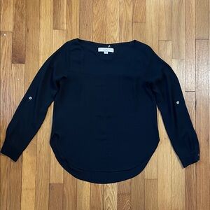 LOFT Elegant Black Women's Top - Size XXS